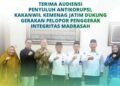 Kakanwil Kemenag Jatim Akhmad Sruji Bahtiar Sambut Hangat Audiensi Penyuluh Antikorupsi