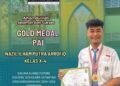 Siswa MAN 1 Gresik Nazil Ilham Putra Arrofiq Sukses Raih Medali Emas Olimpiade PAI Tingkat Nasional