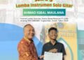 Juara 3 Lomba Instrumen Solo Gitar FLS3N 2026 Diraih Siswa MAN 1 Gresik