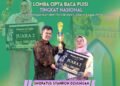 Membanggakan !! Shofatus Syahroh Dzulhijah MAN 1 Gresik Sukses Raih Juara 2 Lomba Cipta Baca Puisi Tingkat Nasional
