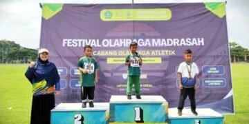 Kontingen Atletik MIN 1 Gresik Berjaya di Festival Olahraga Madrasah se-Jawa Timur 2026