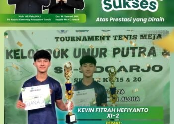 Tangguh di Meja Hijau: Kevin Fitrah Hefiyanto Raih Juara 2 PTMSI Sidoarjo Cup 2026