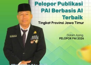 Kasi PAIS Kemenag Gresik Dinobatkan sebagai Pelopor Publikasi PAI Berbasis AI Terbaik Tingkat Jatim