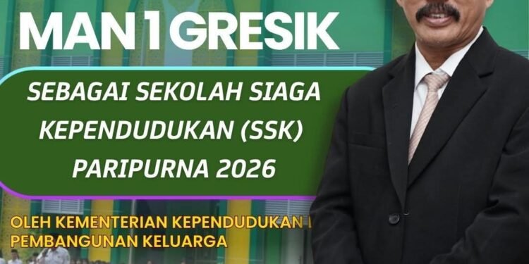 MAN 1 Gresik Raih Penghargaan sebagai Sekolah Siaga Kependudukan Paripurna 2026 dari Kemendukbangga RI