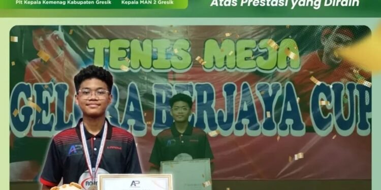 Prestasi Lintas Provinsi: Achmad Afif Syahputra Raih Juara 3 Tenis Meja se-Jawa Bali