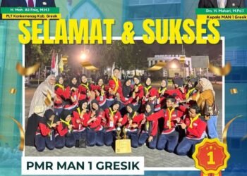 Tim PMR MAN 1 Gresik Sabet Juara 1 Kategori Donor Darah di Ajang Wahana Jumpa Prestasi PMR Tingkat Jawa Timur