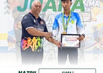 Siswa MAN 2 Gresik Nazril Zhafif Dwi Haidar Sukses Raih Juara 1 Atletik Panca Lomba O2SN Kabupaten Gresik