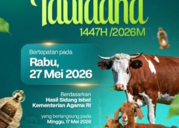 Kementerian Agama Tetapkan 1 Zulhijjah 1447 H Jatuh pada 18 Mei 2026, Iduladha 27 Mei