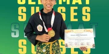 Keren banget !! Hanum Setia MTsN Gresik Gondol Juara 1 di Ajang Polteksi Pencak Silat Championship 2026