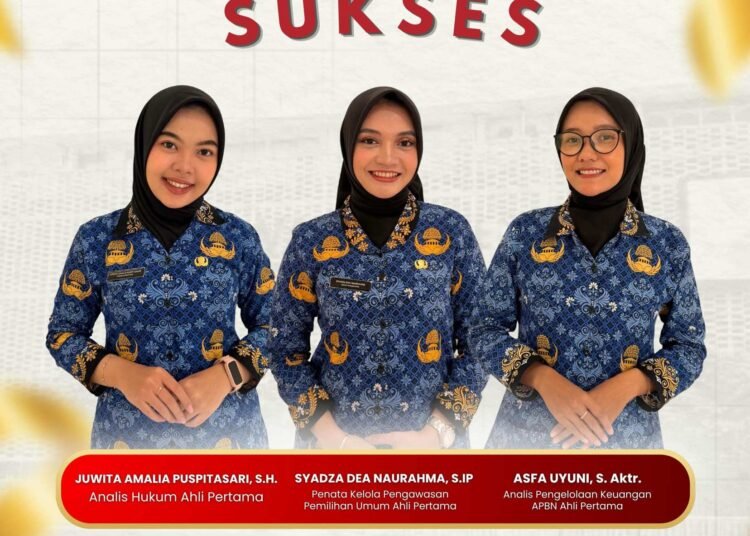 Keluarga Besar Bawaslu Kabupaten Gresik Ucapkan Selamat untuk Juwita, Dea, dan Asfa