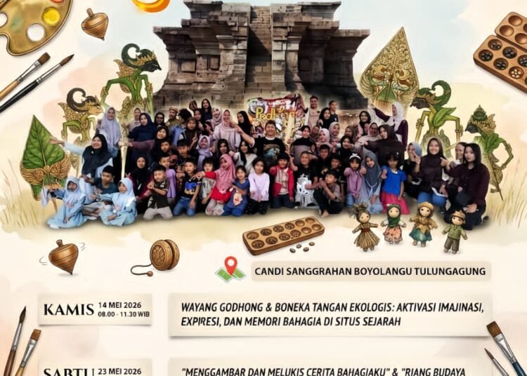 Padhang Njingglang Art Festival 2026 di Situs Candi Sanggrahan Tulungagung Jawa Timur