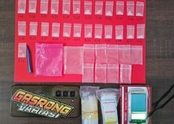 Gerak Cepat !! Satresnarkoba Polres Gresik Ringkus Dua Pengedar Sabu, Puluhan Paket Siap Edar Disita