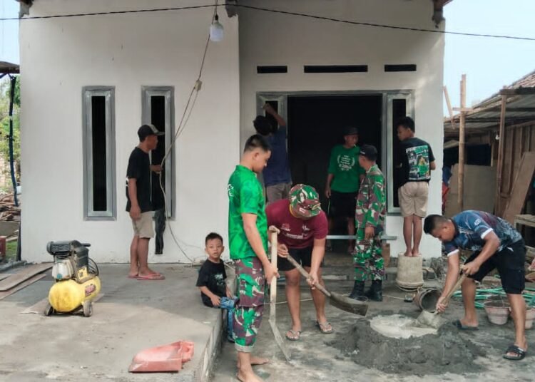 Kalender Prajurit TNI Tak Ada Hari Libur: Satgas TMMD Kebut Pengerjaan Rumah Layak Huni untuk Sumaun