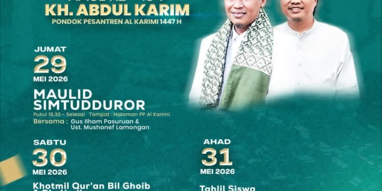 Inilah Rangkaian Agenda Acara Haul ke-134 KH Abdul Karim Ponpes Alkarimi Gresik