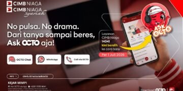 Nasabah CIMB Niaga Kini Bisa Akses Layanan 24 Jam Bebas Pulsa melalui Ask OCTO via OCTO App dan WhatsApp Chat/Call