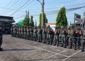 Kodim 0817/Gresik Asah Kemampuan Aparat Teritorial Lewat Latihan Teknis/Taktis di Duduksampeyan
