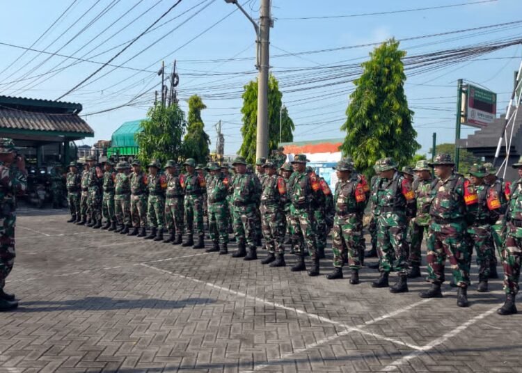 Kodim 0817/Gresik Asah Kemampuan Aparat Teritorial Lewat Latihan Teknis/Taktis di Duduksampeyan