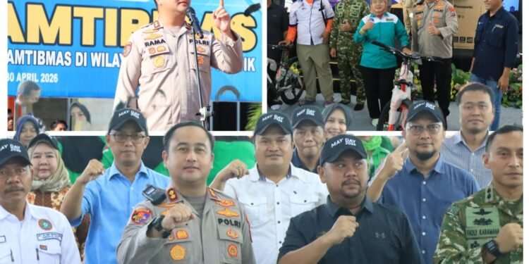 Kapolres AKBP Ramadhan Apresiasi Peringatan Hari Buruh di Gresik Berjalan Aman dan Damai