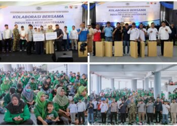 Tak Lagi Turun ke Jalan, Hari Buruh di Gresik Diisi dengan Tasyakuran, Doa Bersama dan Bagi-bagi Hadiah