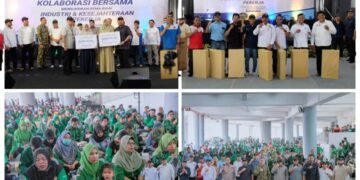 Tak Lagi Turun ke Jalan, Hari Buruh di Gresik Diisi dengan Tasyakuran, Doa Bersama dan Bagi-bagi Hadiah