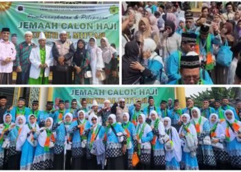 Tangis Haru Warnai Pelepasan Jamaah Haji KBIHU Almiftah dan PT Permata Zain Bungah 