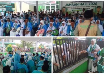 Tangis Haru Warnai Pemberangkatan Jamaah Haji KBIHU Annahdlah MWCNU Dukun