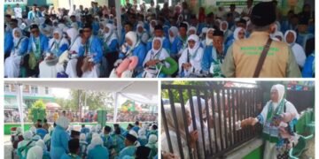 Tangis Haru Warnai Pemberangkatan Jamaah Haji KBIHU Annahdlah MWCNU Dukun