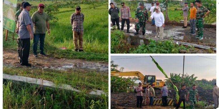 Kunjungi Lokasi TMMD ke-128 di Desa Slempit, Sekda Gresik Salut Kerja Keras TNI