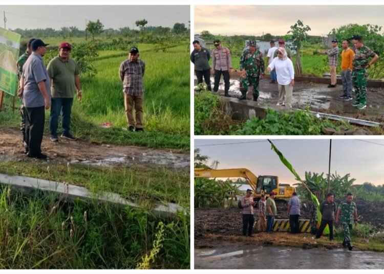 Kunjungi Lokasi TMMD ke-128 di Desa Slempit, Sekda Gresik Salut Kerja Keras TNI