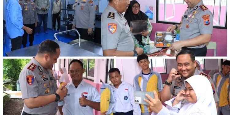 Dukung Program Presiden Prabowo, Kapolres Tinjau SPPG dan MBG di SLB Kemala Bhayangkari 2
