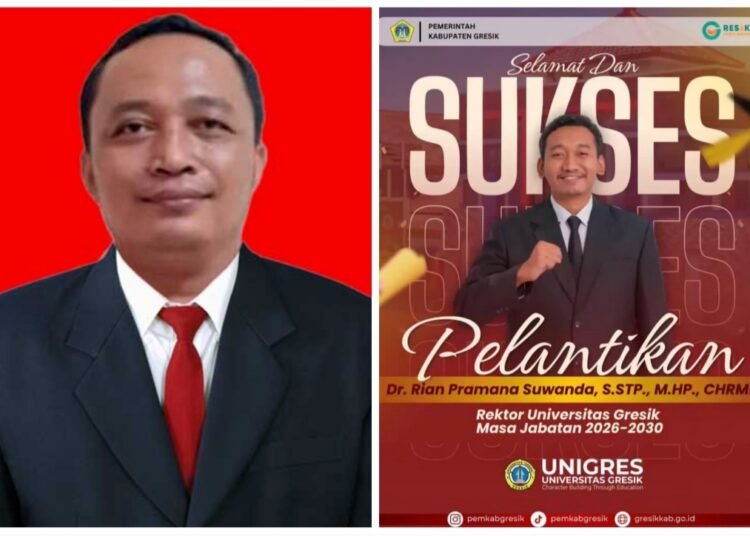 Asisten I Sekda Gresik Ucapkan Selamat Atas Pelantikan Dr. Rian Pramana Suwanda, S.STP., M.HP., CHRMP sebagai Rektor Universitas Gresik
