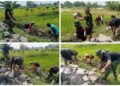 Mentari Pagi Semangat Gotong Royong Hadir Lagi, TNI Bangun Tanggul Penahan Tanah untuk Petani