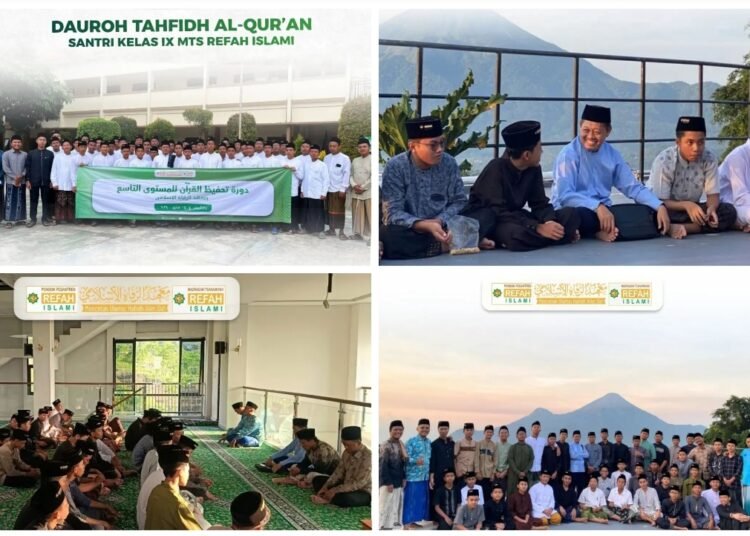MTs Refah Islami Gelar Dauroh Tahfidh Al-Qur’an di Masjid Ibadurrahman Pacet Mojokerto