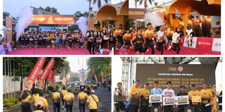 Membludak !! Ribuan Peserta Ikuti Semen Gresik Grissee Running Festival 2026