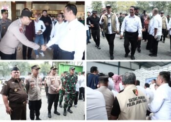 Kapolres Gresik Kawal Kunjungan Mentan RI Tinjau Gudang Bulog Dukung Asta Cita Ketahanan Pangan