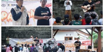 Rintik Hujan Gerimis Bikin Suasana Pembukaan Padhang Njingglang Art Festival 2026 Tambah Liris