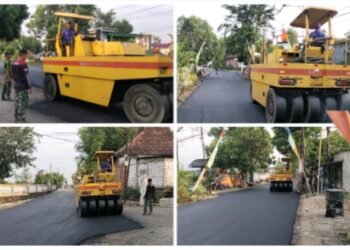 TMMD 128 Kodim Gresik Hadirkan Senyum Warga: Jalan Desa Rusak Diaspal Mulus dan Nyaman