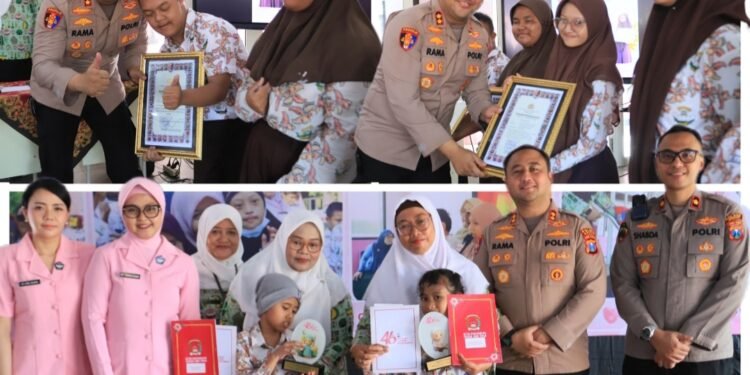 Bikin Haru !! Kapolres Gresik Berikan Apresiasi untuk Guru dan Siswa Berprestasi SLB Kemala Bhayangkari 2