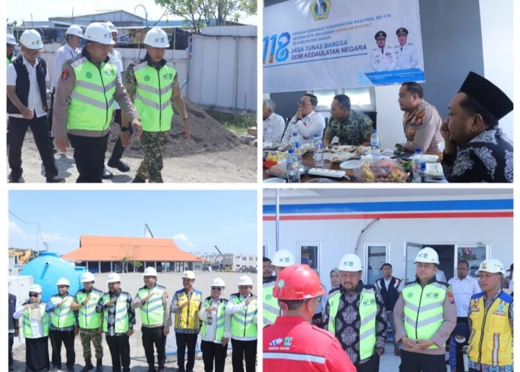 Kompak !! Kapolres dan Dandim Membersamai Bupati Gresik Tinjau Progres Pembangunan Sekolah Rakyat di Sidayu