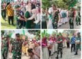 Sambutan Hangat Warga Iringi Penutupan TMMD ke-128 di Desa Slempit Kedamaean 