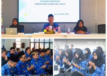 Gelar Rakerlub, Mulyono Akhirnya Terpilih sebagai Ketua Pokjawas Madrasah Kemenag Gresik