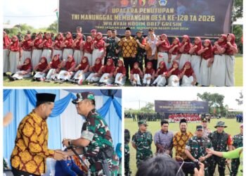 Satu Bulan Full Manfaat, TMMD ke-128 Resmi Ditutup: Sinergi TNI dan Pemkab Gresik Bersama Membangun Desa