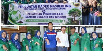 Kader Masyarakat Berdaya Peduli Lingkungan Binaan PT Petro Oxo Nusantara Ikuti Pelatihan Pengolahan Sampah Organik dan Biopori di Malang