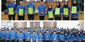 1.752 CPNS Kemenag Jatim Resmi Dilantik Jadi PNS, Kakanwil: “Kita ini Pelayan, Bukan Penguasa”