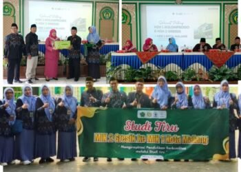 Kasi Pendma Kemenag Gresik Membersamai MIN 2 Gresik Studi Tiru ke MIN 1 Kota Malang