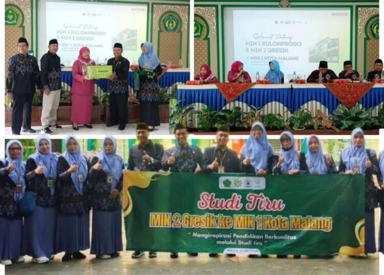 Kasi Pendma Kemenag Gresik Membersamai MIN 2 Gresik Studi Tiru ke MIN 1 Kota Malang