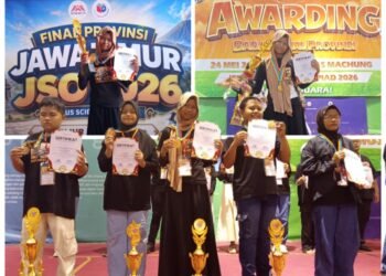 Istimewa !! Azka Syauqi Athiyallah Siswi MI Tsamrotul Ulum Tajungwidoro Sukses Bawa Pulang Medali Emas di Ajang Jenius Science Olympiad Tingkat Jawa Timur