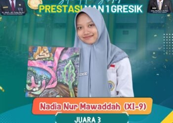 MAN 1 Gresik Kembali Ukir Prestasi Gemilang di Panggung Nasional: Juara 3 Lomba Kaligrafi di Universitas Muhammadiyah Jakarta