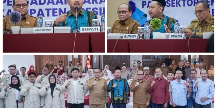 Bupati Gresik Hadiri Sosialisasi Pencegahan Korupsi dan Pengendalian Gratifikasi Sektor Pengadaan Barang dan Jasa