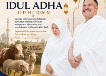 Tunaikan Ibadah Haji, Wakil Ketua DPRD Gresik H Mujid Riduan, SH Ucapkan Selamat Iduladha